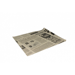 Hamburger Einwickelpapier fettfrei 330x300mm FSC®Mix Zeitung braun - 2.000 Stück