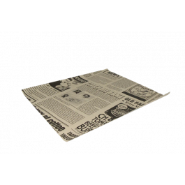 Hamburger Einwickelpapier fettfrei 330x380mm FSC®Mix Zeitung braun - 2.000 Stück