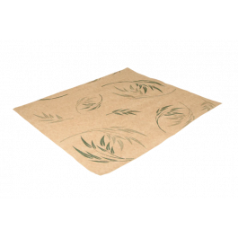 Hamburger Einwickelpapier fettfrei 330x380mm FSC®Mix kraft Bambus - 2.000 Stück