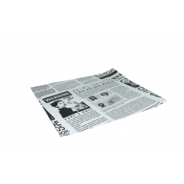 Hamburger Einwickelpapier fettfrei 330x300mm FSC®Mix Zeitung weiß - 2.000 Stück