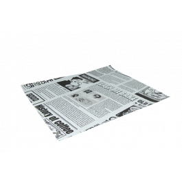Hamburger Einwickelpapier fettfrei 330x380mm FSC®Mix Zeitung weiß - 2.000 Stück