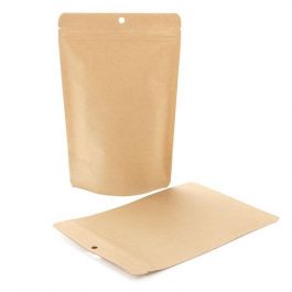 Öko Standbodenbeutel Kraft/Bioplastik 312 Gramm | 149x89x232mm - 100 Stk