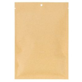 Öko Papierbeutel Flach Kraftpapier/Bioplastik 112x157mm - 100 Stk