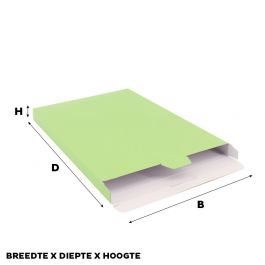 Versandkartons 160x250x29mm Hellgrün - 100 Stk