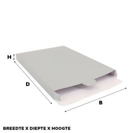 Versandkartons 240x350x29mm Silber - 50 Stk