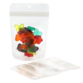 Kompostierbare Standbodenbeutel Transparent | Bioplastik | 57 Gramm | 102x60x152mm - 100 Stk