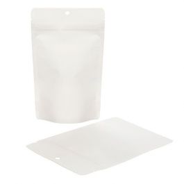Öko Standbodenbeutel Kraft/Bioplastik Weiß 113 Gramm | 130x79x206mm - 100 Stk