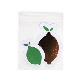 Umweltfreundliche Klappenbeutel | 83x105mm | mit Schutzverschluss - 100 Stk