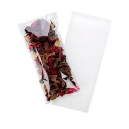 Umweltfreundliche Klappenbeutel Bioplastik 117x248mm Transparent - 100 Stk