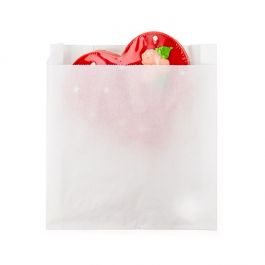 Papier Klappenbeutel Weiß 152x29x165mm - 100 Stk