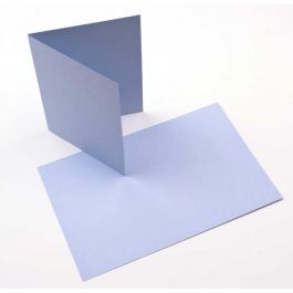 Faltkarte Hellblau 124x178mm - 50 Stk