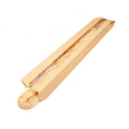 Klappenbeutel Kraftpapier 89x64x635 mm mit Seitenfalte - 100 Stk