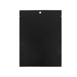 Klappenbeutel Kraftpapier Schwarz Umweltfreundlich 127x178 mm Verschließbar - 100 Stk