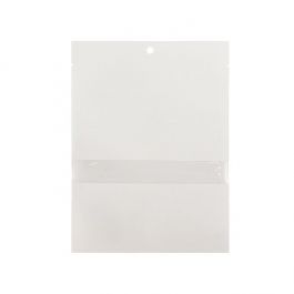 Klappenbeutel Kraftpapier Weiß Umweltfreundlich 127x178 mm Verschließbar mit Fenster - 100 Stk