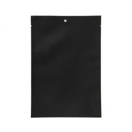 Klappenbeutel Kraftpapier Schwarz Umweltfreundlich 152x229 mm Verschließbar - 100 Stk