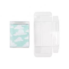 Recyceltes PET Kristallklare Schachtel 67x25x90mm - 25 Stk