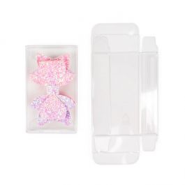 Recyceltes PET Kristallklare Schachtel 54x21x92mm - 25 Stk