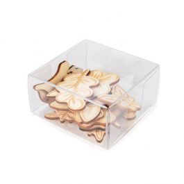 Recyceltes PET Kristallklare Schachtel 70x37x70mm - 25 Stk