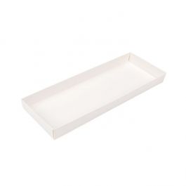 Schachtelböden Kraftpapier Weiß 108x25x305 mm - 25 Stk