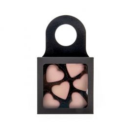 Pappschachteln mit Fenster & Aufhängeloch 90x30x90mm Schwarz - 25 Stk