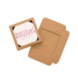 Pappschachtel Weiß | ausgeschnittenes Fenster 105x22x105mm - 25 Stk