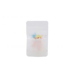 Standbodenbeutel weiß Kraftpapier 80x50x130mm | 28 Gramm - 100 Stk