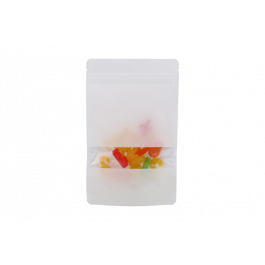 Standbodenbeutel weiß Kraftpapier 130x70x205mm | 110 Gramm - 100 Stk